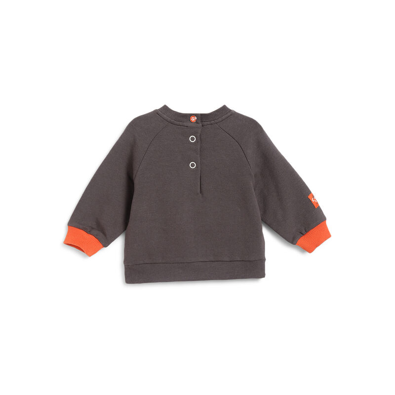 Boys Medium Grey Applique Sweatshirt with Trouser image number 1